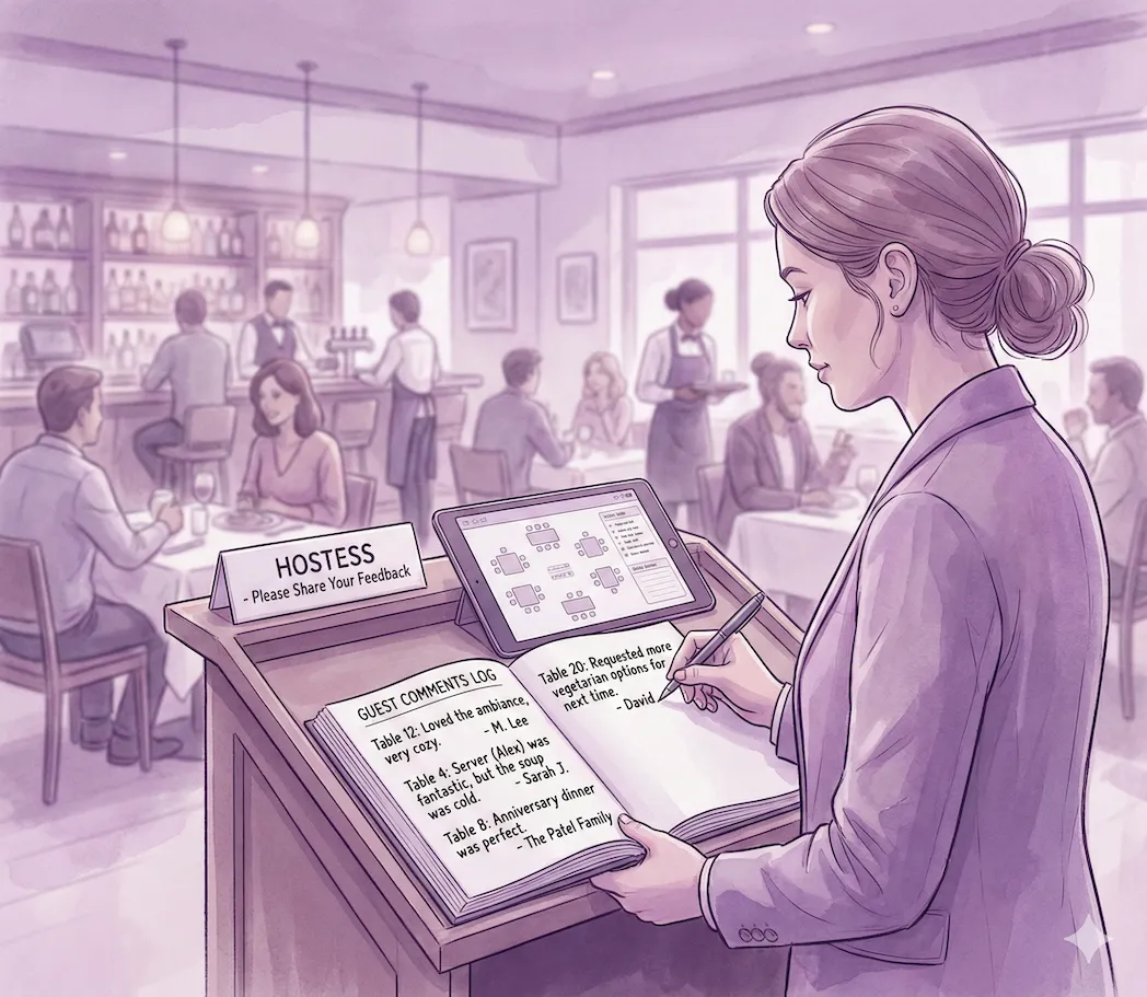 Staff comments and operational notes system